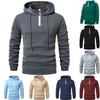 Men's Hooded Sweatshirt Full Zip Up Casual Jacket With Pockets Warm Winter Sports Outerwear