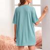 Summer Woman Cotton Nightgown Plus Size Women Nightdress Short Sleeve Polka Dot Print Nightgowns Sweet Casual Sleepwear Sleepdre