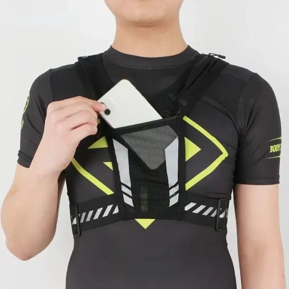 Adjustable Strap Sports Running Vest Lightweight Running Phone Holder Men and Women