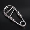 Stainless Steel Stainless Steel Wire Snap Clip Hook Carabiner Key Ring  Belt Clip