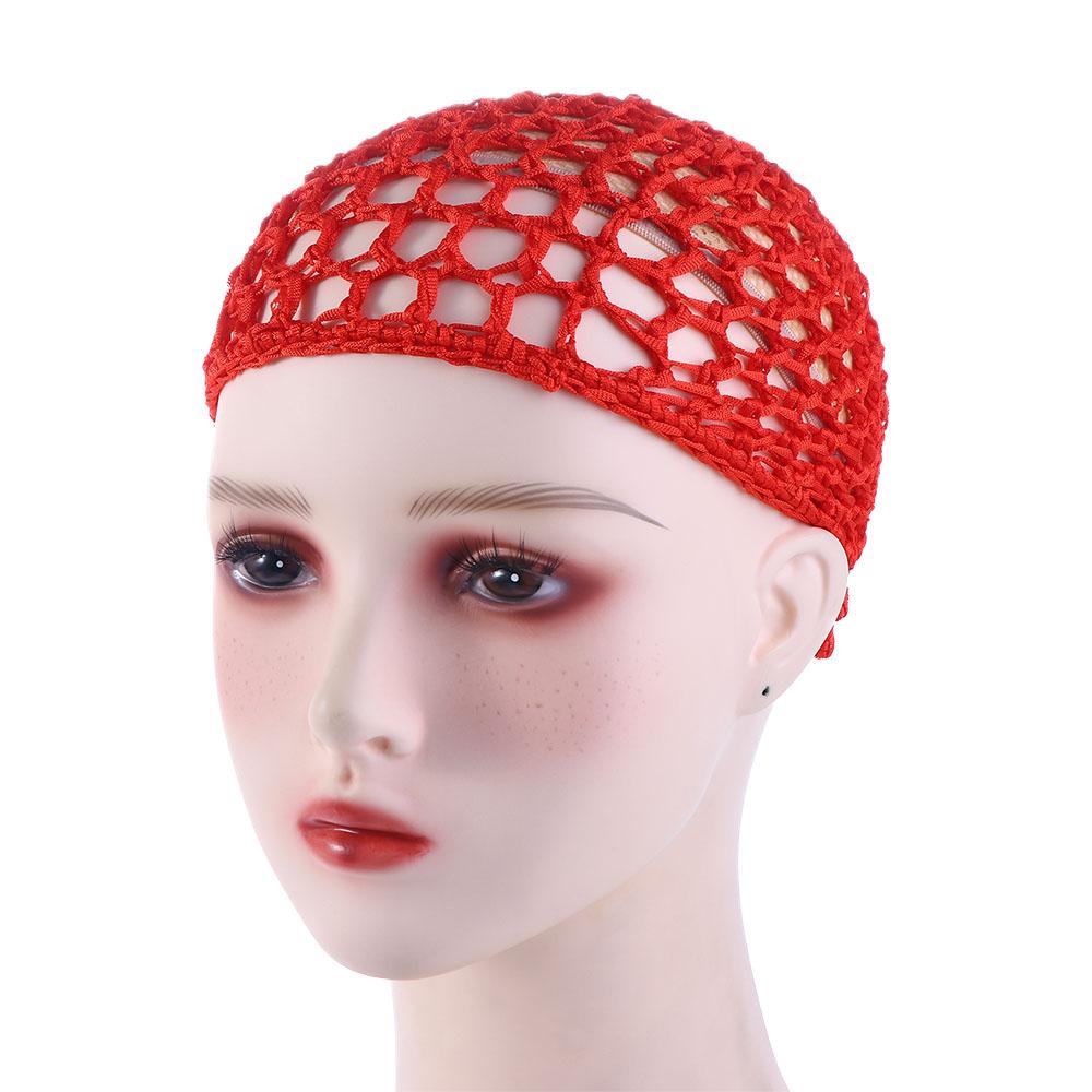 Women Turbans Handmade Crochet Night Sleeping Mesh Cap Net Hat Snood Hair Net