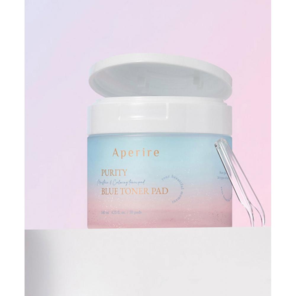 Aperire Pure Blue Toner Pad 140ml 70 Sheets + Cooling Pack 10g