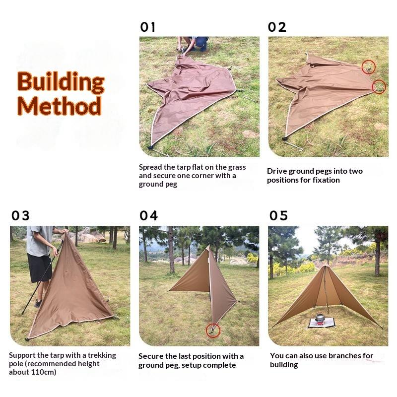 Ultralight Camping Stove Windbreak 20D Nylon Fire Retardant Wind Shield for Outdoor Hunting Cooking Excursions