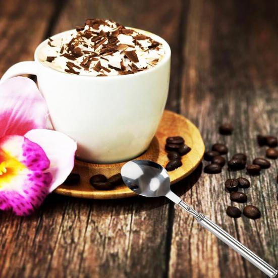 Телескопическая вилка, телескопическая ложка, нержавеющая сталь, нож для гриля, выдвижная, 8,7–25,4 дюйма, столовые вилки, устойчивые к ржавчине, столовые приборы для барбекю, десертов, фруктов