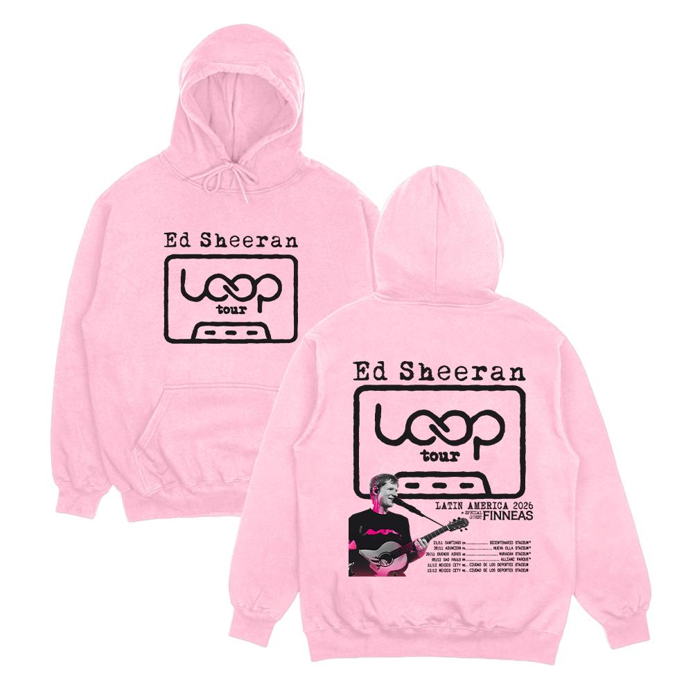 Ed Sheeran Loop Tour LATIN AMERICA 2026 Hoodies Graphic Sweatshirts Men Fashion Women Casual Clothing Fall Streetwear