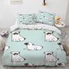 French Bulldog Bedding Set Children Boys Girls Duvet Cover Cartoon Puppy 3pcs Single Double Twin Full King Size Duvet Cover Set