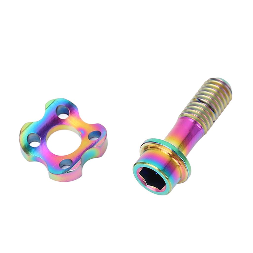 Cycle Front Derailleur Screw Washer Set Ti Alloy Derailleur Fixing Screw with Curve Washer