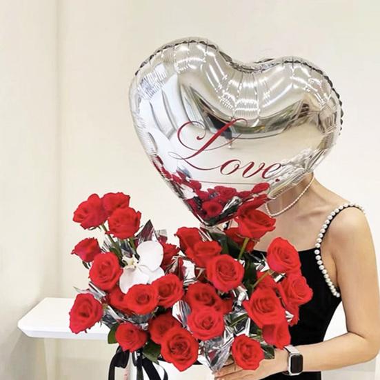 10 шт. воздушных шаров в форме сердца, 18 дюймов, алюминиевая фольга, воздушные шары в форме сердца, декор на День святого Валентина, воздушные шары для украшения свадьбы, помолвки, вечеринки