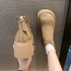 Fashion Winter Platform Thick Bottom Women Ankle Boots Height Increase Women's Shoes Female  Round Toe Zippers Short Booties