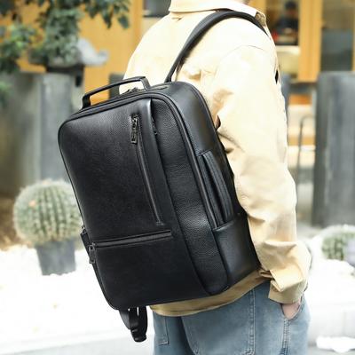 Мужской рюкзак из натуральной кожи Advanced Sense Bag Trend Повседневный рюкзак Компьютерный рюкзак Многофункциональный студенческий рюкзак