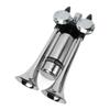 300DB Car Air Horn Zinc Alloy Chrome Plating Double Tube Loudspeaker for Train Ship SUV RV Truck Motorcycle  12V/24V Air Horn