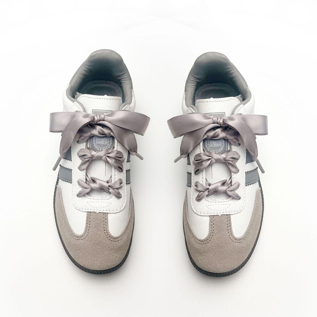 Silk Satin Flat Shoelaces: New Fashion Trend for White Sports Shoes