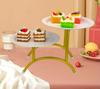 Cake Stand, Metal Round Cupcake Dessert Stand Cake Display Holder Fruit Serving Tray for Wedding Party Birthday Anniversary