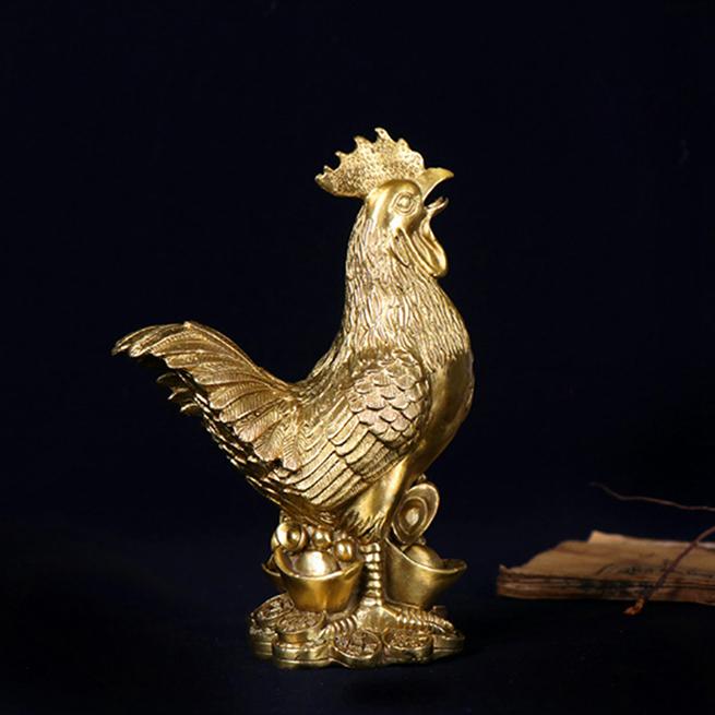 Home Office Decoration Copper Rooster Zodiac Chicken Home Office Crafts Decoration High Quality Home Office Crafts Ornament