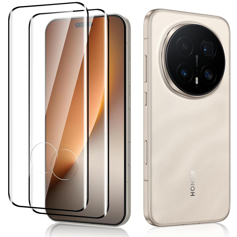 2x Tempered Glass for Honor Magic 8 Pro, ERBORD 3D full, full screen glass