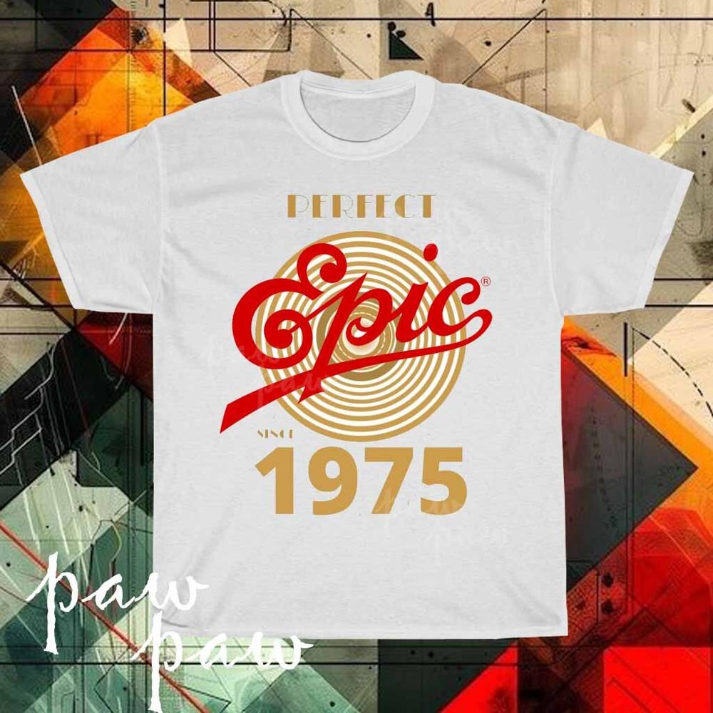 Новая мужская футболка с логотипом Epic Records, смешная, размеры от S до 5XL