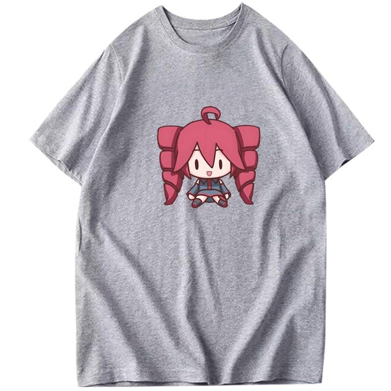 First Tone Co Naming Future Accent Teto Cartoon Animation Q Version Anime Printed Tshirt New Unisexs and Unisexs Casual Tshirt