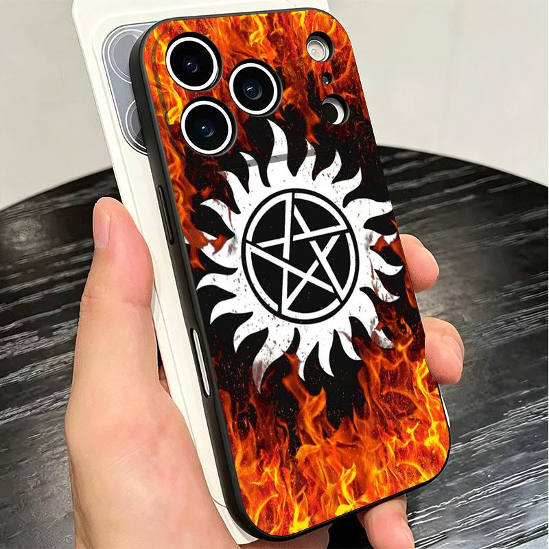 Сверхъестественное SPN Бабайт Мягкий чехол для телефона для iPhone 16 16E 17 Air 15 Pro Max 14 Plus 13 Mini 11 12 7 Черная задняя крышка