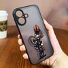 Мультяшная гонка на мотоциклах Матовый чехол для телефона для Apple iPhone 16 16E 15 14 13 12 11 Pro XR XS X 8 7 SE Plus Max Прозрачный жесткий Funda