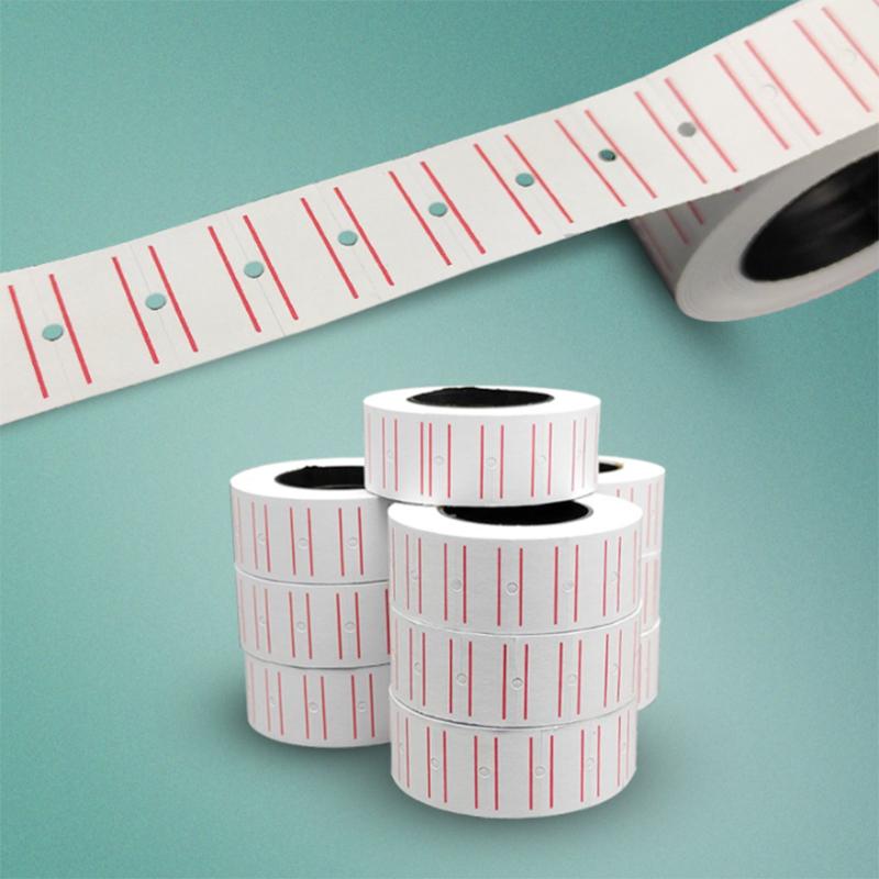 1 Roll(600 этикеток) Белая самоклеящаяся этикетка с ценой, наклейка, канцелярские товары