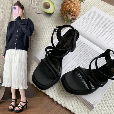 Мода 2025 Новые летние модные повседневные женские сандалии Увеличенная водонепроницаемая платформа Стильные римские лоферы для женщин