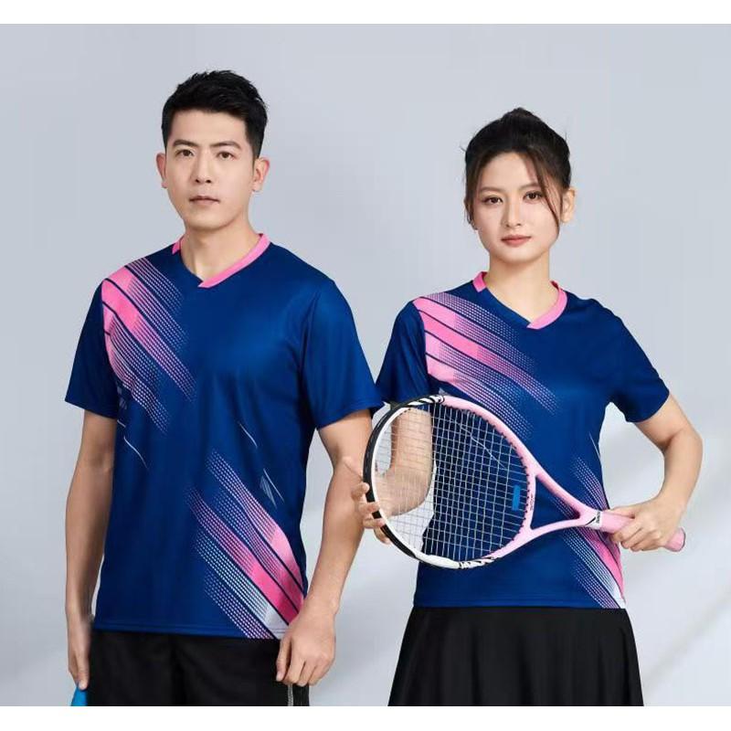 Quick-Dry Badminton Shirt Men Women Kids Students Lightweight Sport Top Breathable Training Tee