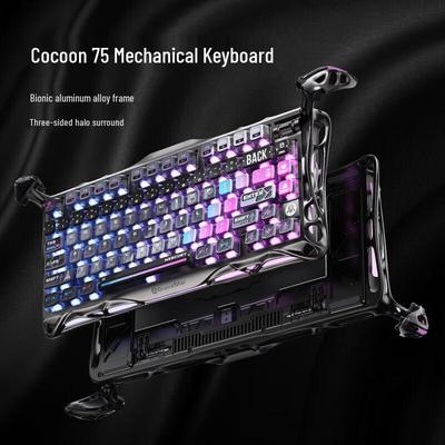 Gravity Planet K1 Pro 75% Трехрежимная Прокладка Кастомная Механическая Клавиатура