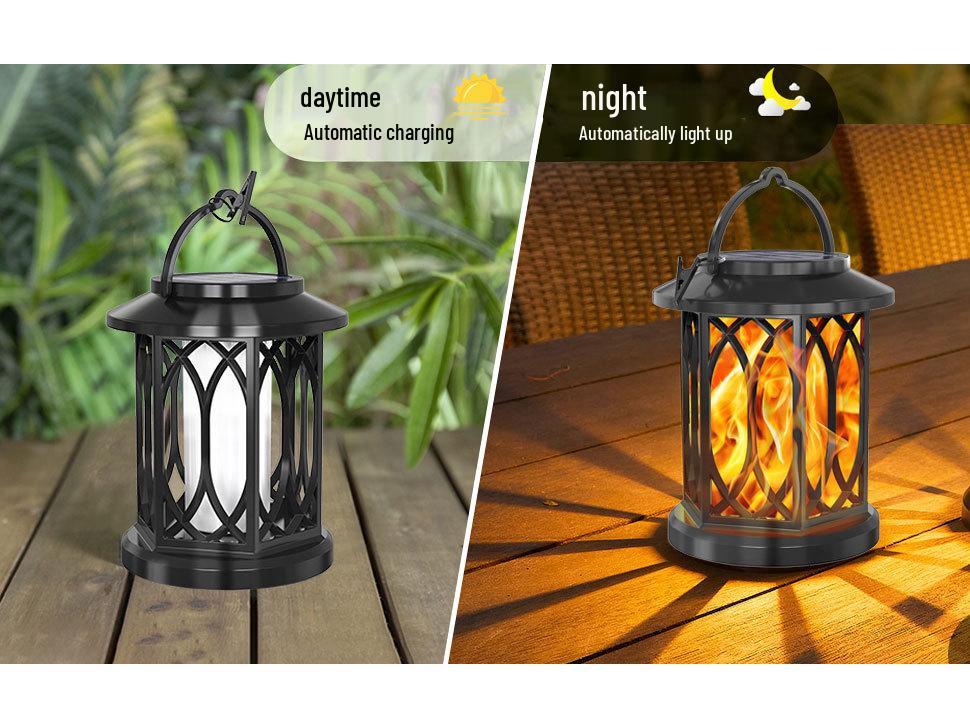 High-Power Solar Flame Lantern for Outdoors – Versatile Street, Courtyard, and Landscape Lighting