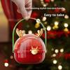 Креативная рождественская коробка для яблока, сумочка для яблока на Рождество, коробка для фруктов «Олень и мир», рождественские подарки
