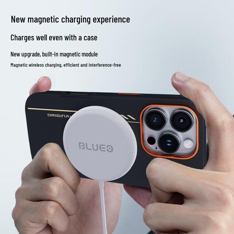 Чехол для телефона из арамидного волокна для iPhone 16 Pro Max