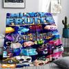 1PC Blox Fruits Adventure Custom Name Patterned Flannel Blanket Suitable For All Seasons For Home Decor Warmth And Comfort Gifts Holiday Present