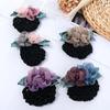 Gift For Mom Bank Staff Korean Style Headdress Women Hairpin Flower Bun Net Snood Hair Accessories