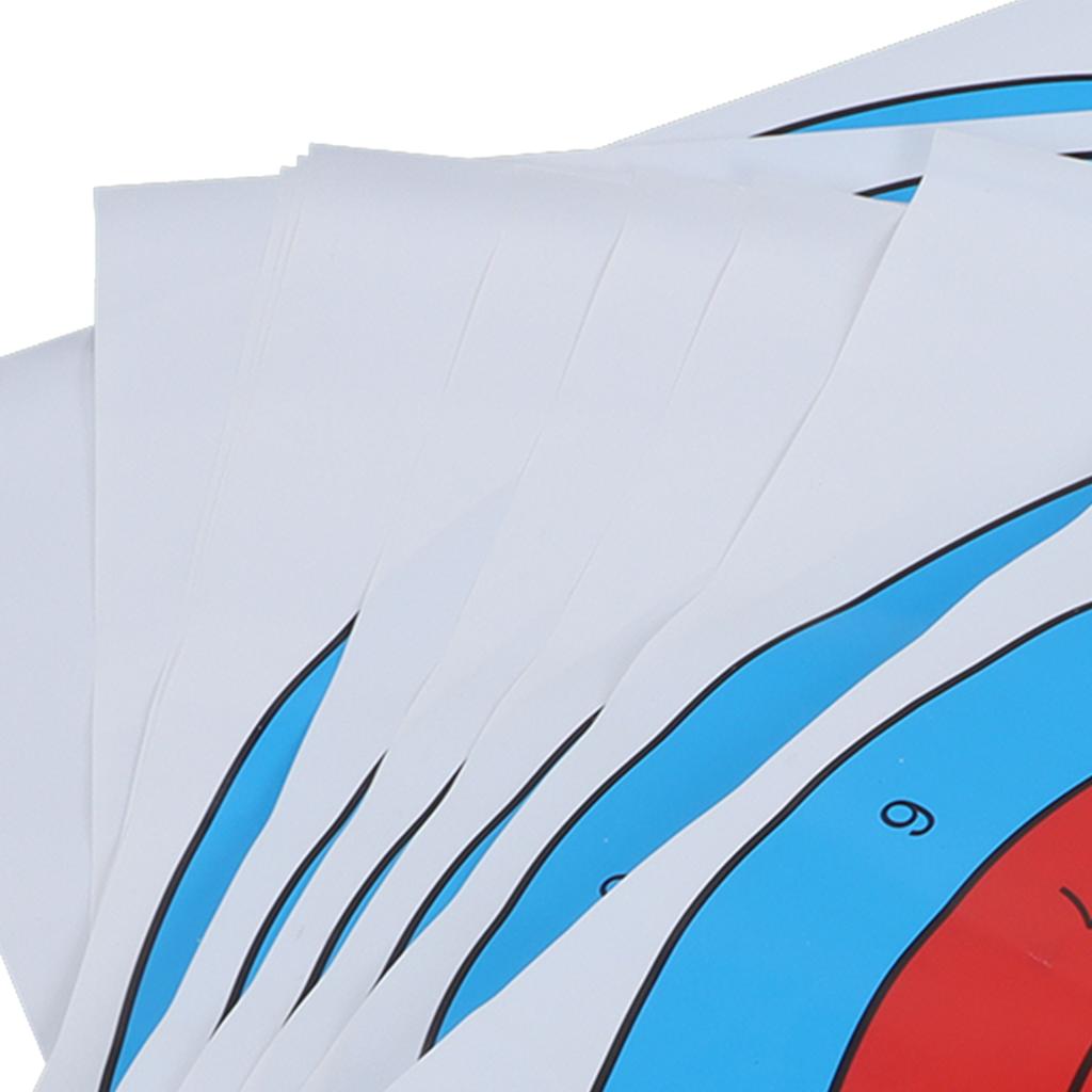 30 шт., бумажные мишени для стрельбы из утолщенной мелованной бумаги для стрельбы из лука, бумажные мишени для конкурентной изогнутости