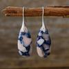 Bohemian Emperor Stone Water Drop Pendant Earrings European and American Popular Ins Jewelry