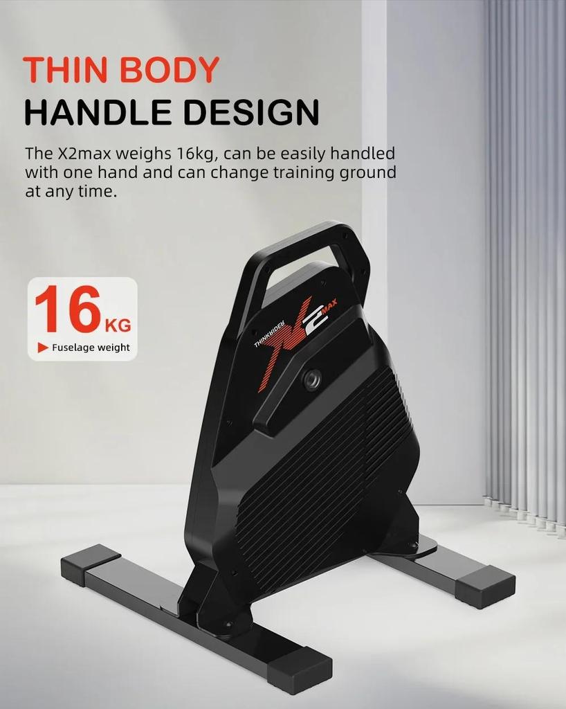 New ThinkRider X2Max Smart Bike Trainer MTB Road Bicycle Home Trainer Built-in Power Meter Power Meter Compatible