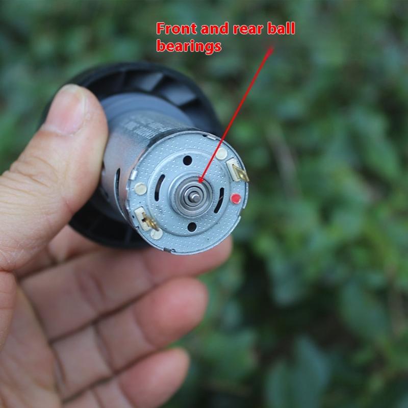 Двигатель вентилятора 72 Вт 390, 7,4 В-12 В постоянного тока, двойной шарикоподшипник, высокоскоростной вентилятор-турбина, инструмент для очистки пылесоса DIY