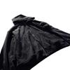 Unisex Oversized Hooded Zip-Up Sweatshirt With 3D Graphic Print Dark Streetwear Style Loose Fit Black