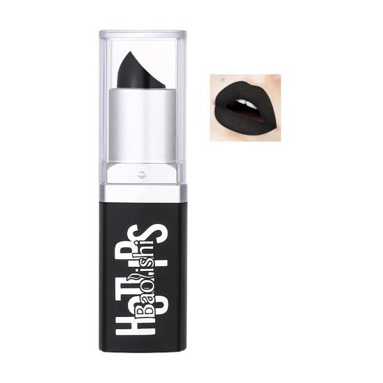 Black Lipstick with a Soft Texture That Creates Flattering Line and Can Be Worn Alone or Paired Lip Gloss To Create Unique Look for Any Occasion. This