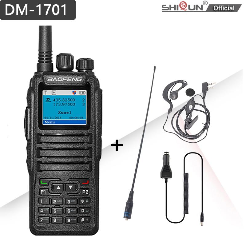 Baofeng DMR DM-1701 Walkie Talkie Open GD77 Dual Mode Analog/Digital Two Way Radio Tier1+2 Dual Time Slot Ham Dual Band FM Radio