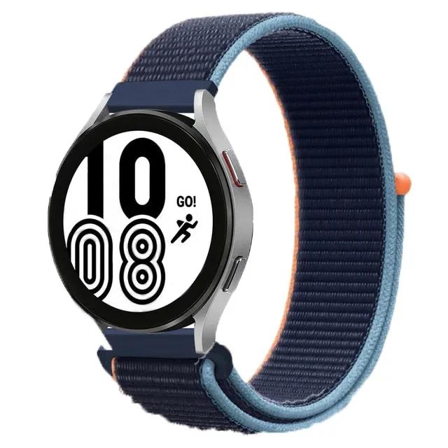 Нейлоновый ремешок-петля 20 мм 22 мм для Garmin Forerunner 265 965 255 255M 245 645 158/Venu 2Plus/Vivoactive 4 3/Venu SQ 2 Ремешок для браслета