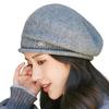 Ladies Winter Pile Hat Baggy Knitted Solid Color Elastic Retro Style Women Cap Anti-slip Warm Beret for Outdoor Activities Daily Wear