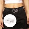 Luxury Brand Design Casual Transparent Waist Band PVC Belts D Buckle Waistband Versatile Strap