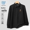 JEANSWEST LIFE Men's Heavyweight Waffle Polo Shirt