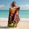 1pc Superhero Football Match Cartoon Quick Dry Microfiber Bath Towel for Swimming Surfing Camping Unisex Holiday. SJT7201104
