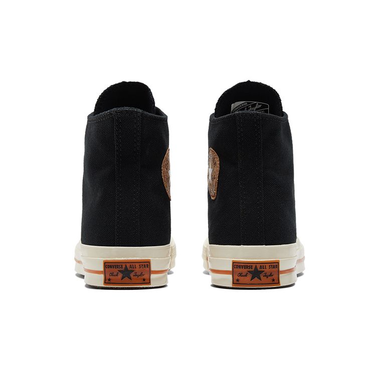 Converse Chuck 70 High Black Unisex Sneakers Brown Ivory 170854C