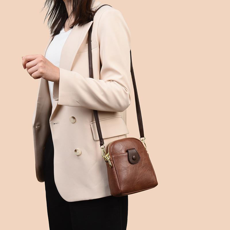 Новая сумка для мобильного телефона Niche High-end Feeling, большая вместимость, два отделения, простая сумка через плечо на одно плечо