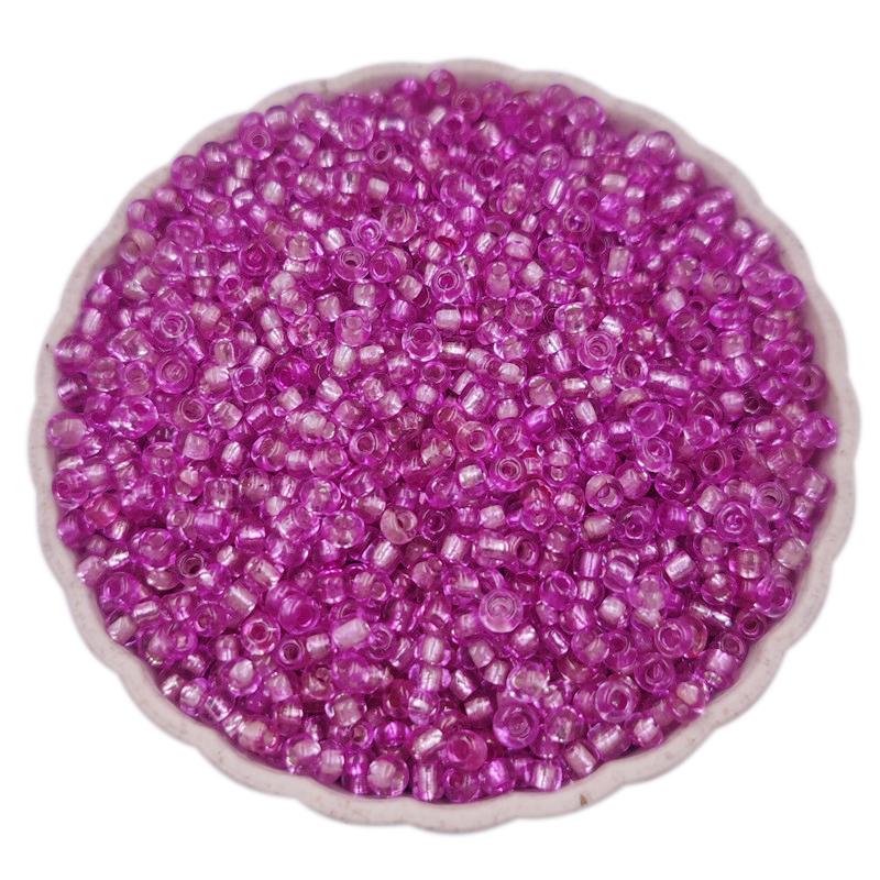 High Quality Silver Plated Seed Glass Beads 3mm 4mm Mini Candy Color Loose Beads DIY Jewelry Making For Necklace Bracelet Pendant