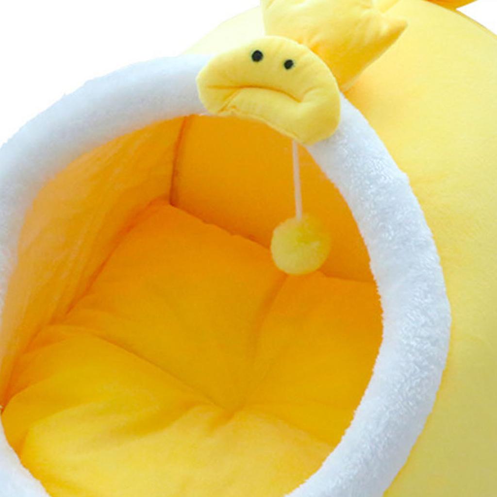 Кровать-пещера для кошек, мультяшная, милая, ветрозащитная, полузакрытая, теплая, для дома, для ежедневного использования