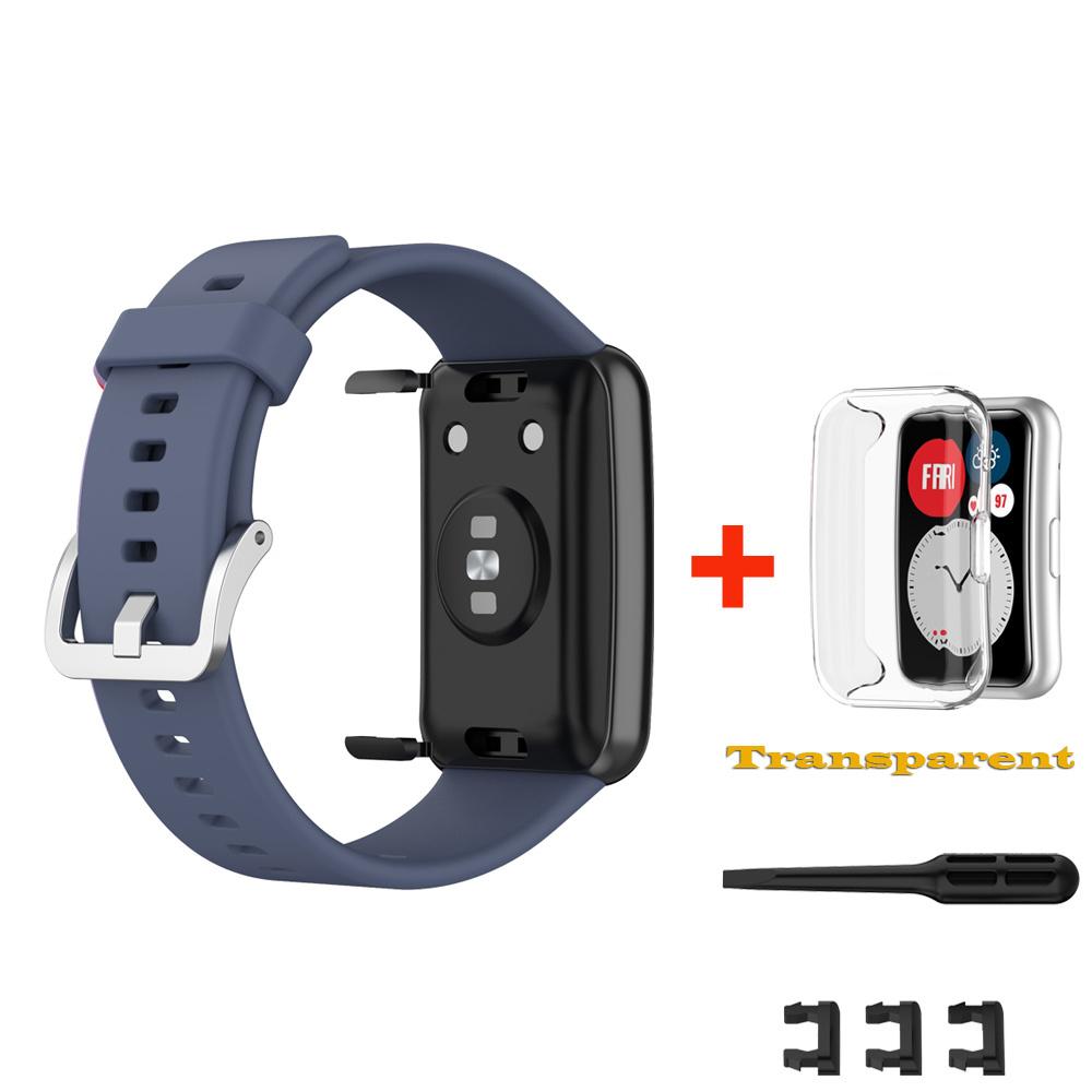 Ремешки для часов Huawei Watch Fit Strap Силиконовый сменный ремешок для Huawei Watch Fit новый ремешок Correa Bracelet