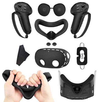 Силиконовый набор чехлов Рукоятки контроллера Чехол для VR-шлема Защитный чехол Чехол для лица Чехол для линз для VR-шлема Meta Quest 3S